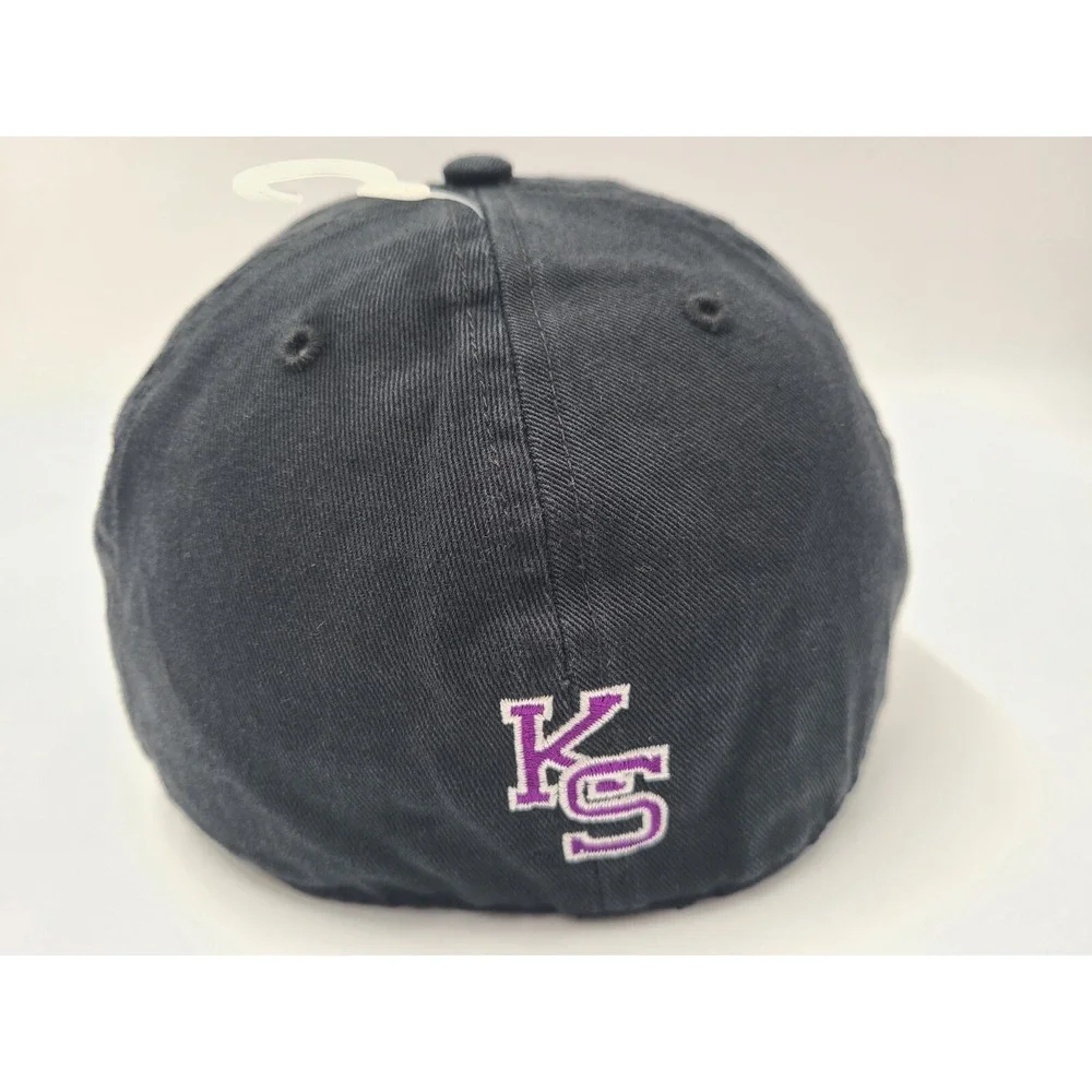Kansas State University Wildcats 47 Brand Franchise Fitted‎ L Hat Cap NCAA Black